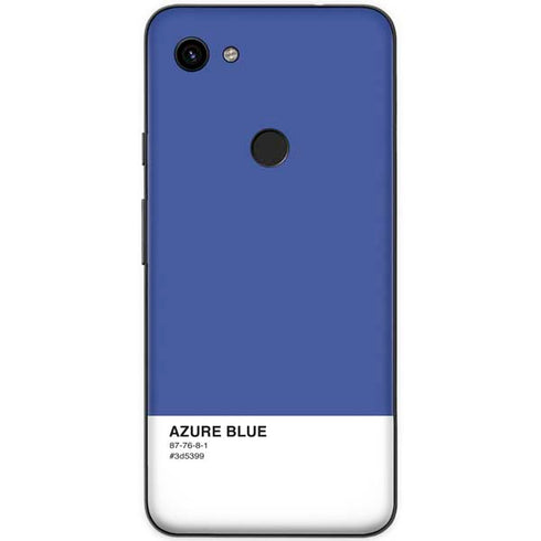 Azure Blue Google Pixel 3a Skin